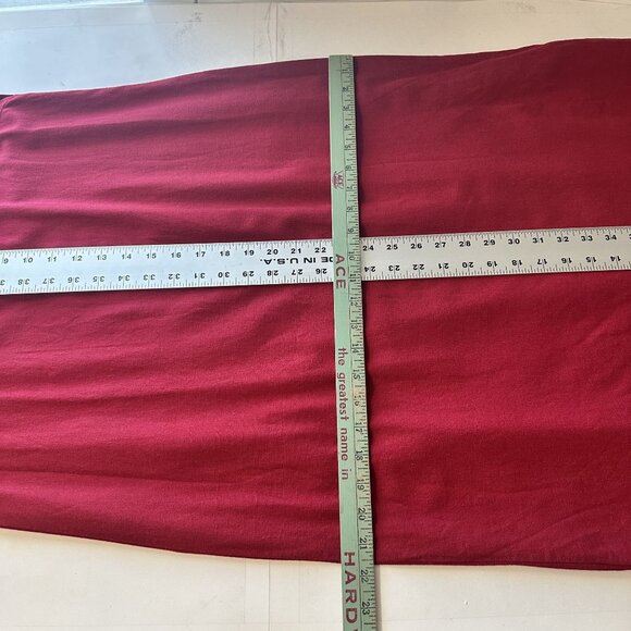 Vtg Womens Red Linen Maxi Dress Shift Medium 90s Sleeveless Studio Ease Petite - Picture 8 of 8